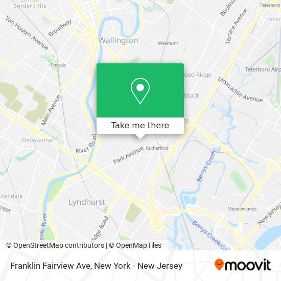 Mapa de Franklin Fairview Ave