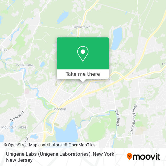 Mapa de Unigene Labs (Unigene Laboratories)