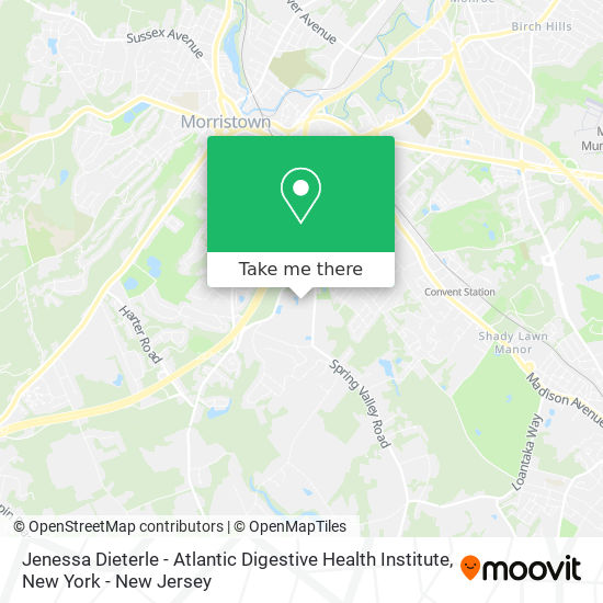 Mapa de Jenessa Dieterle - Atlantic Digestive Health Institute