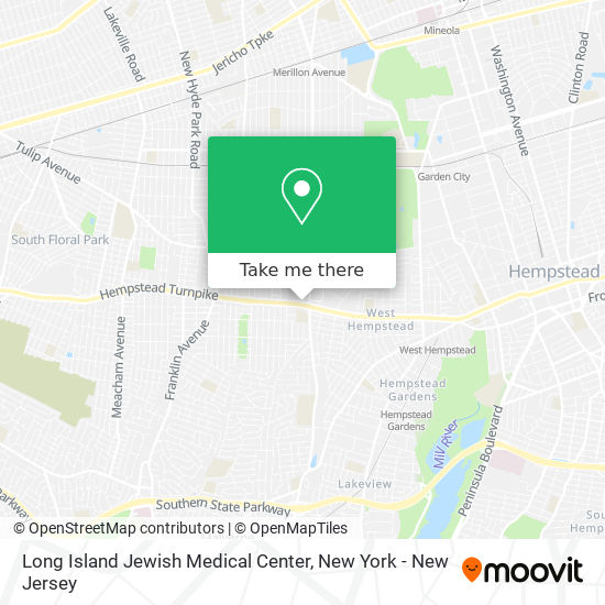 Mapa de Long Island Jewish Medical Center