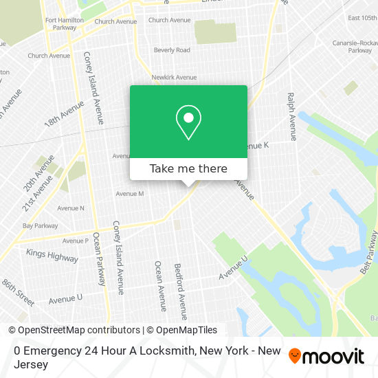 0 Emergency 24 Hour A Locksmith map