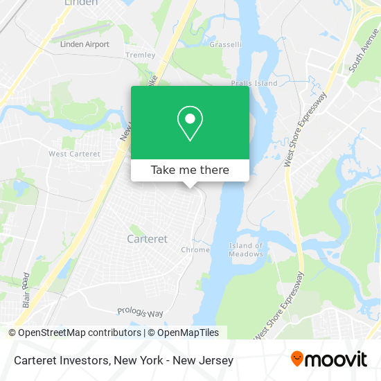 Carteret Investors map