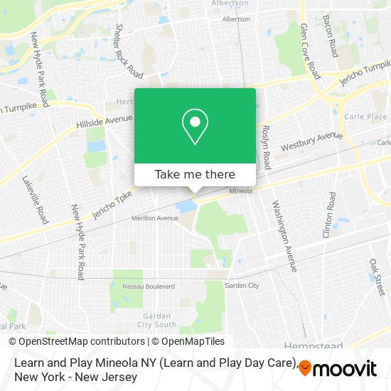 Mapa de Learn and Play Mineola NY (Learn and Play Day Care)