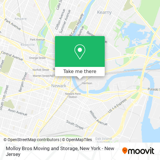Molloy Bros Moving and Storage map