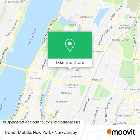 Mapa de Boost Mobile