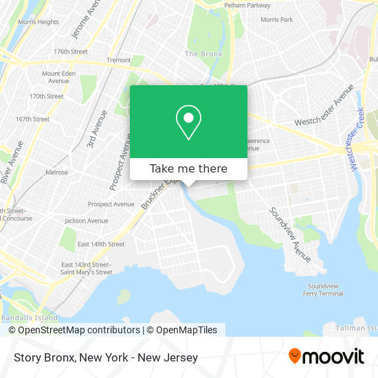 Mapa de Story Bronx