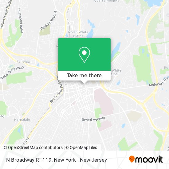 Mapa de N Broadway RT-119