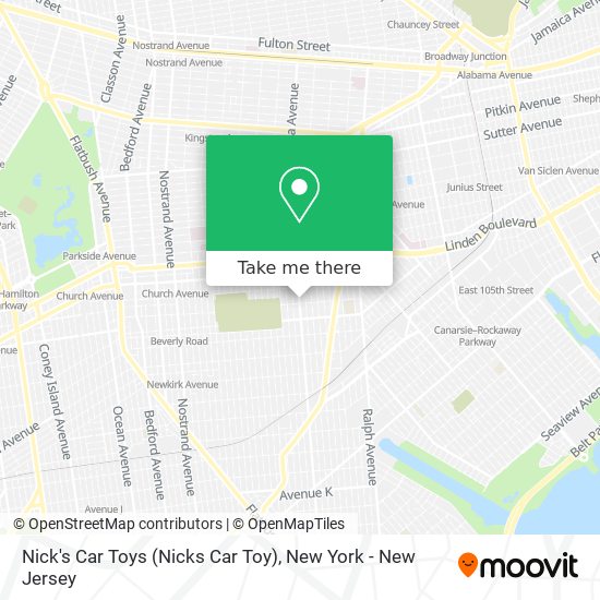 Mapa de Nick's Car Toys (Nicks Car Toy)