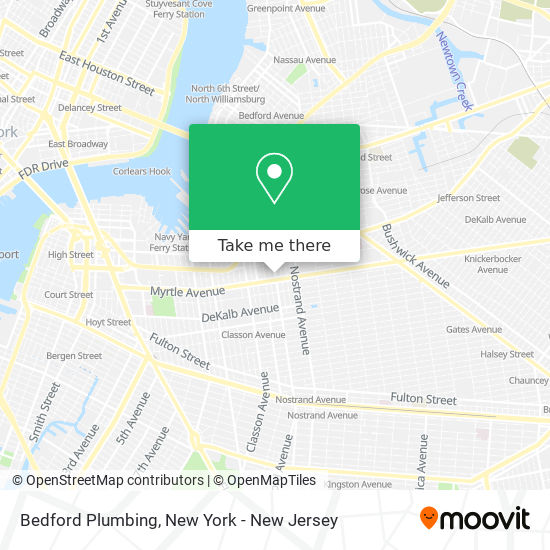 Bedford Plumbing map