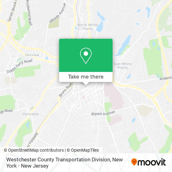 Westchester County Transportation Division map
