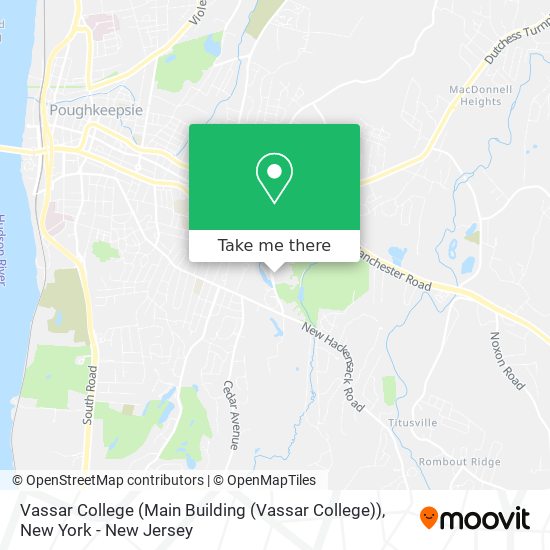 Vassar College (Main Building (Vassar College)) map