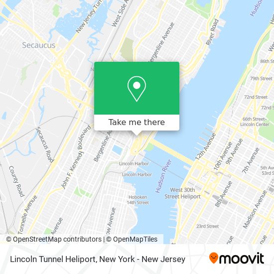 Mapa de Lincoln Tunnel Heliport