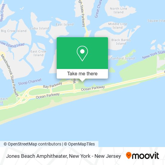 Jones Beach Amphitheater map