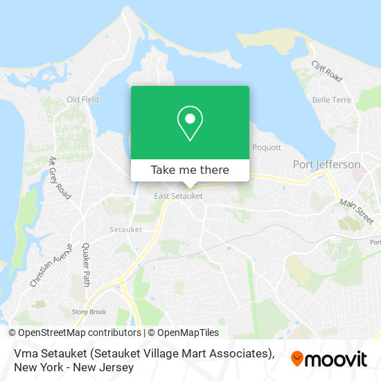 Mapa de Vma Setauket (Setauket Village Mart Associates)