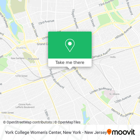 Mapa de York College Women's Center