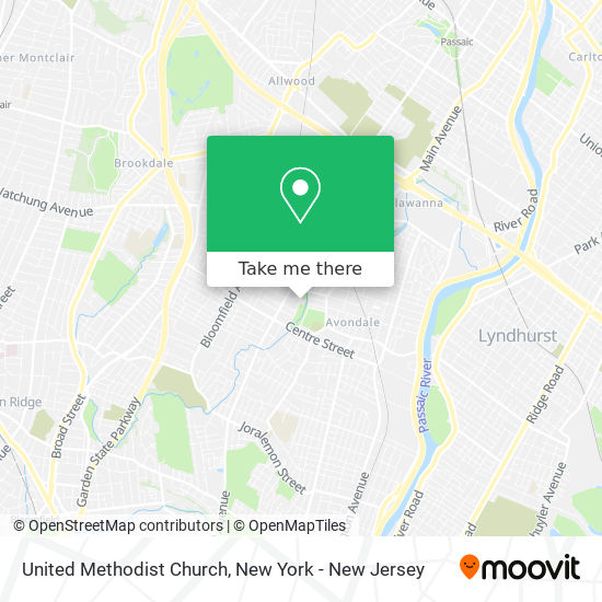 United Methodist Church map