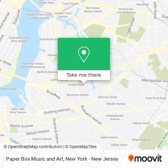Mapa de Paper Box Music and Art