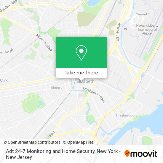 Adt 24-7 Monitoring and Home Security map