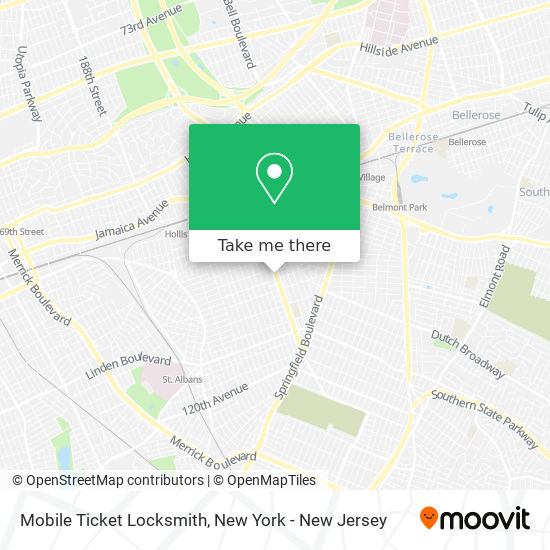 Mapa de Mobile Ticket Locksmith