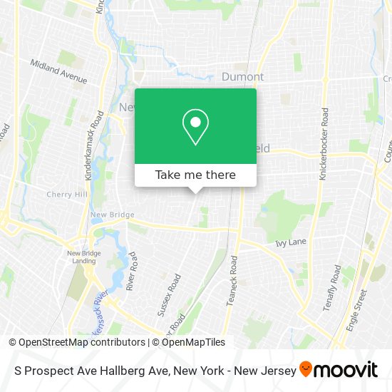 S Prospect Ave Hallberg Ave map