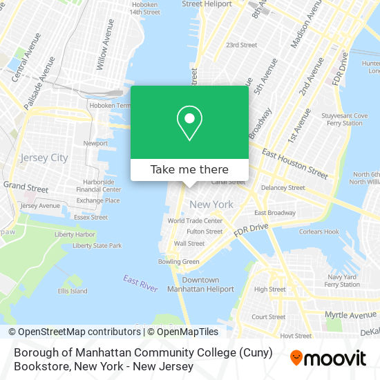 Borough of Manhattan Community College (Cuny) Bookstore map