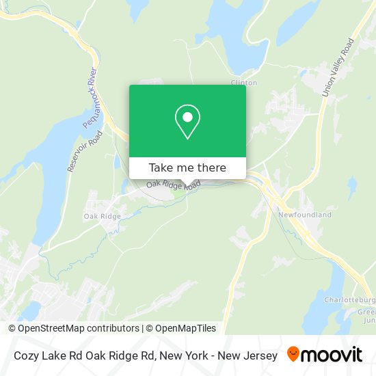 Mapa de Cozy Lake Rd Oak Ridge Rd