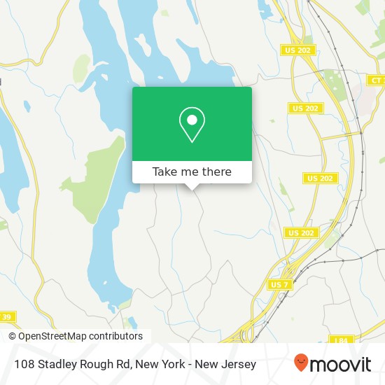 Mapa de 108 Stadley Rough Rd, Danbury, CT 06811