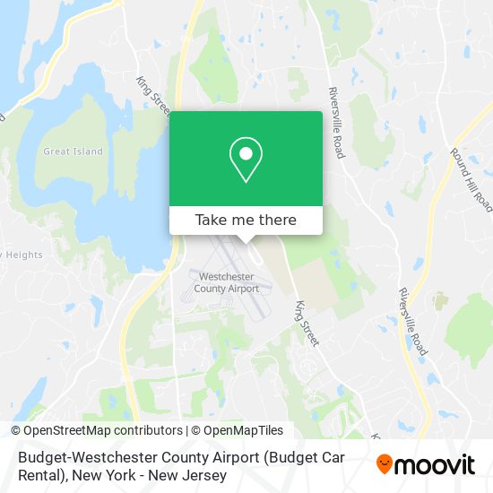 Mapa de Budget-Westchester County Airport (Budget Car Rental)
