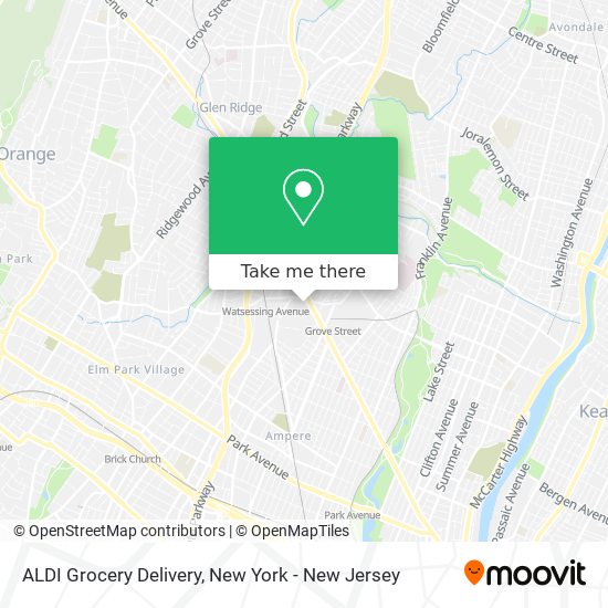 ALDI Grocery Delivery map