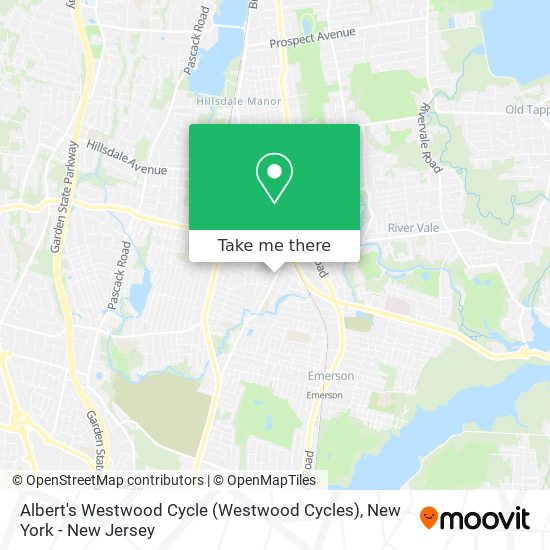 Mapa de Albert's Westwood Cycle (Westwood Cycles)
