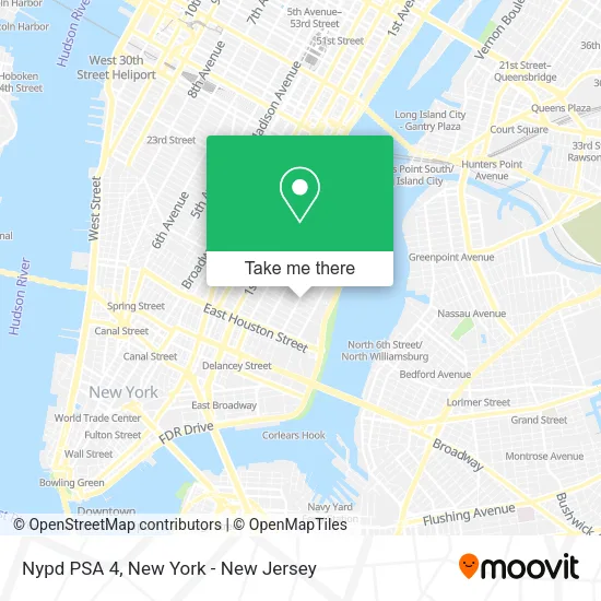 Nypd PSA 4 map