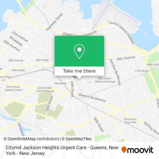 Citymd Jackson Heights Urgent Care - Queens map