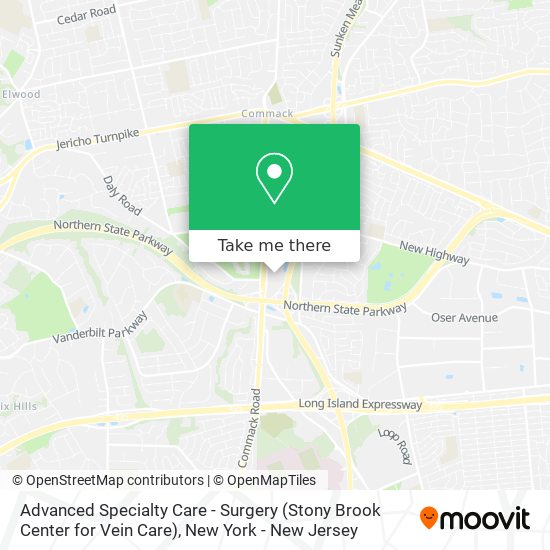 Advanced Specialty Care - Surgery (Stony Brook Center for Vein Care) map