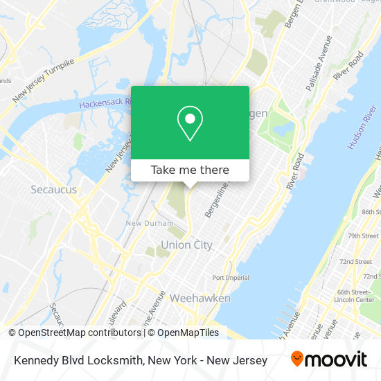 Mapa de Kennedy Blvd Locksmith