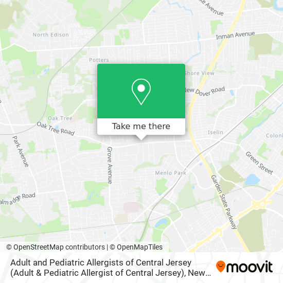 Mapa de Adult and Pediatric Allergists of Central Jersey (Adult & Pediatric Allergist of Central Jersey)