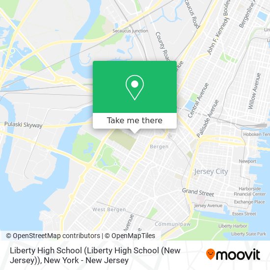 Liberty High School (Liberty High School (New Jersey)) map