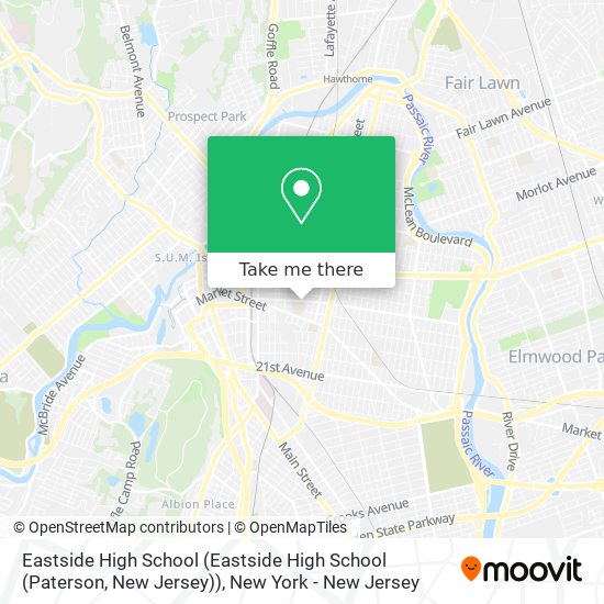 Mapa de Eastside High School (Eastside High School (Paterson, New Jersey))