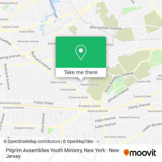 Pilgrim Assemblies Youth Ministry map