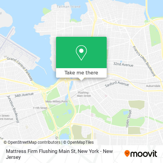 Mattress Firm Flushing Main St map