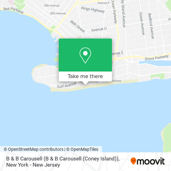 Mapa de B & B Carousell (B & B Carousell (Coney Island))