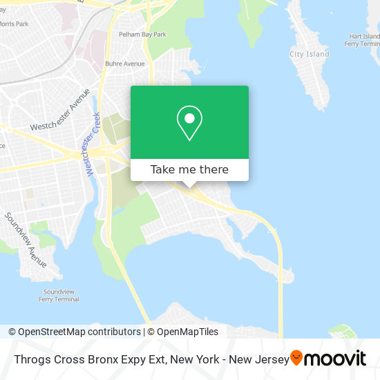 Mapa de Throgs Cross Bronx Expy Ext