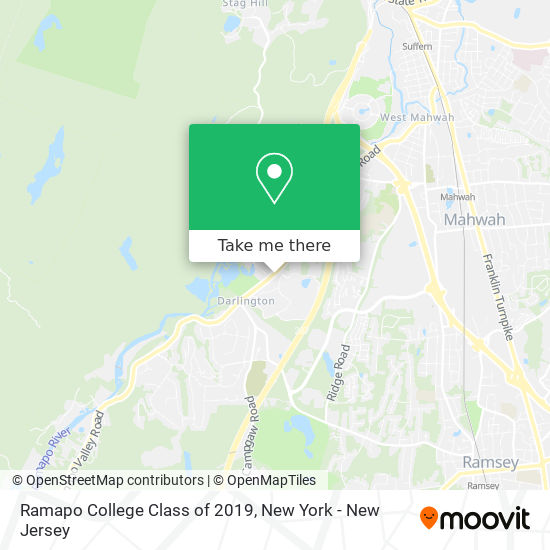 Ramapo College Class of 2019 map