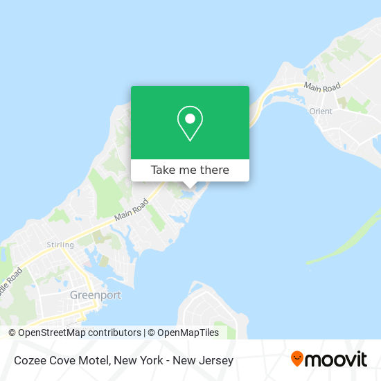 Cozee Cove Motel map