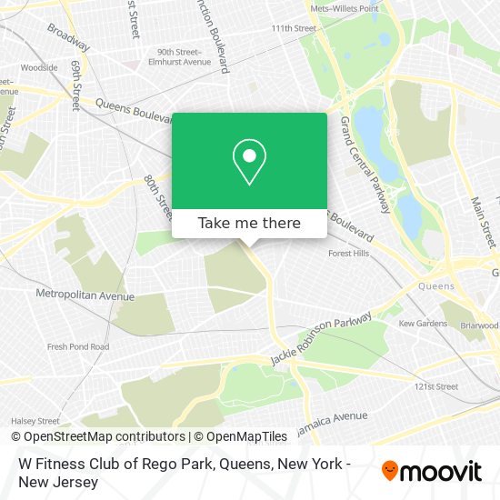 W Fitness Club of Rego Park, Queens map