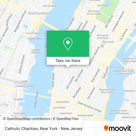 Catholic Charities map