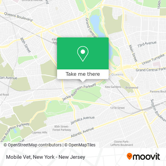 Mobile Vet map