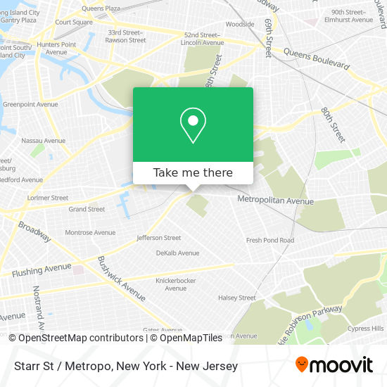 Mapa de Starr St / Metropo