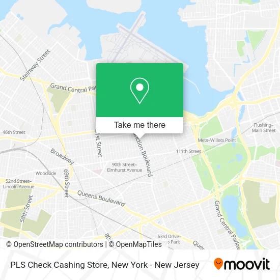 PLS Check Cashing Store map
