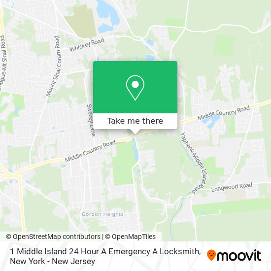 Mapa de 1 Middle Island 24 Hour A Emergency A Locksmith