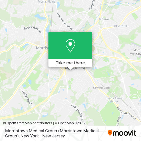 Morrlstown Medical Group (Morristown Medical Group) map